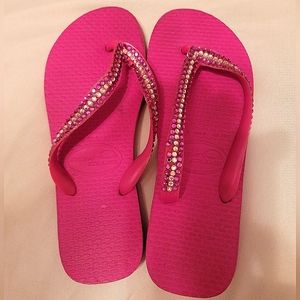 JEWELED FLIP FLOPS